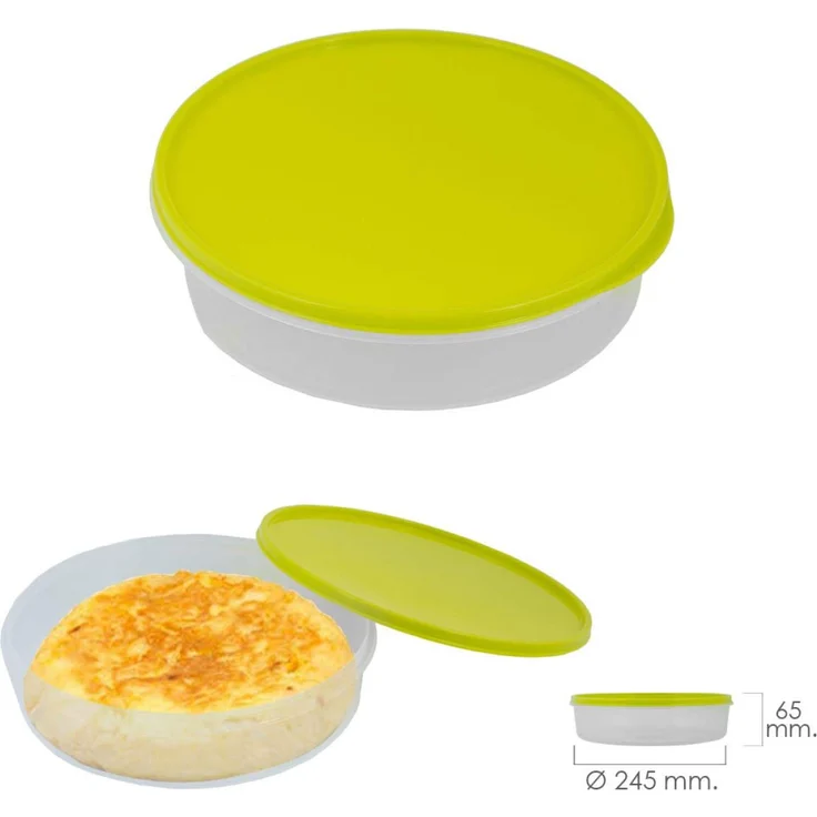 ORYX Ø Lunchbox für Omelettes rund Ø 24.5 cm 2 Liter, grün – Bild 1