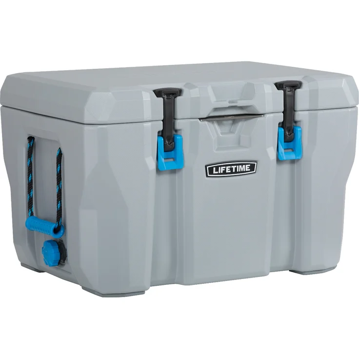 Lifetime passive Kühlbox und Campingbox, 55 x 33 x 32 cm, 52 L, grau – Bild 1