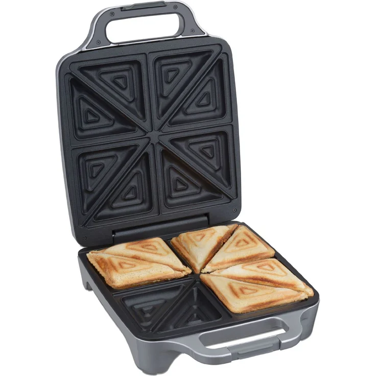 Cloer 6269 Sandwichmaker XXL - 1800 W - für 4 Sandwiches - American Toast - XXL-Füllung - optische Fertigmeldung – Bild 4