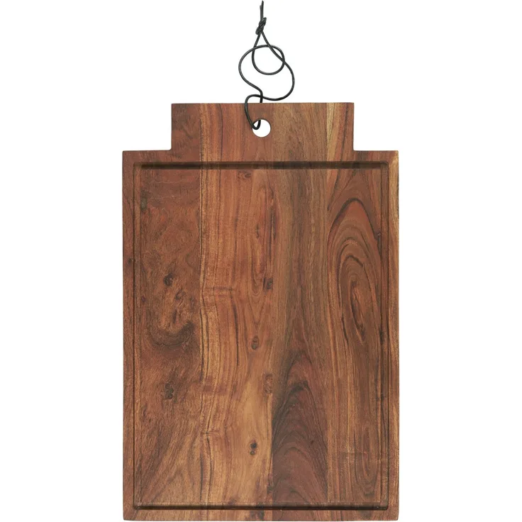 Schneidebrett Schneidbrett Holz Brett mit Rille 30x48cm Ib Laursen 17032-00