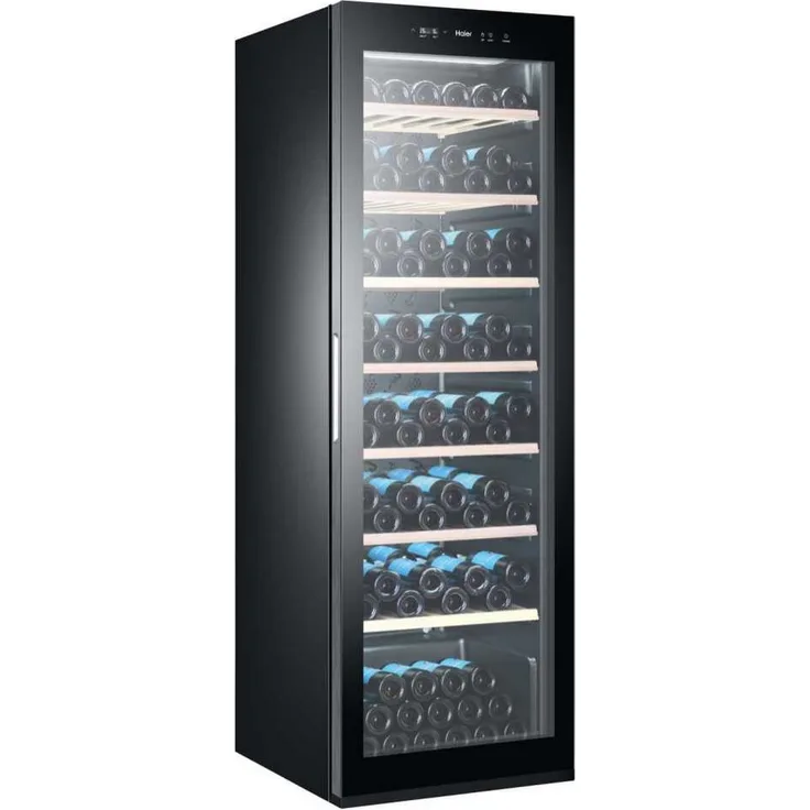 Haier WS171GA Weinkühlschrank, freistehend, Glasdekor, 171 Flaschen, LED, Display, Türschloss, Breite 60 cm, Energieklasse G