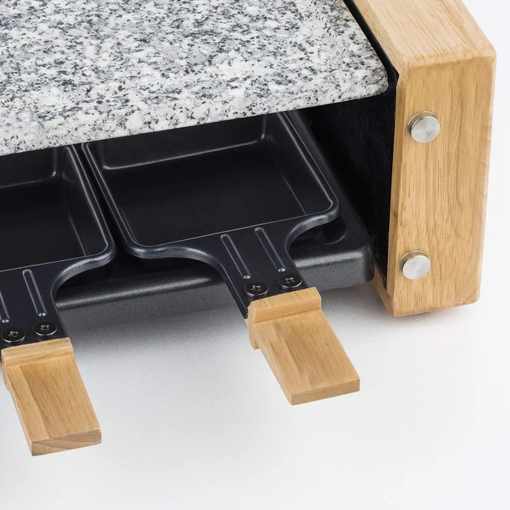 H.KOENIG WOD8 Raclette-Gerät 8 Personen, Holz – Bild 5