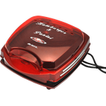 Ariete 185 Maker-185 Hamburger Maker, Kunststoff, metallic rot