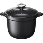Le Creuset Cocotte Every, Gusseisen, 18 cm, 2 l, schwarz matt