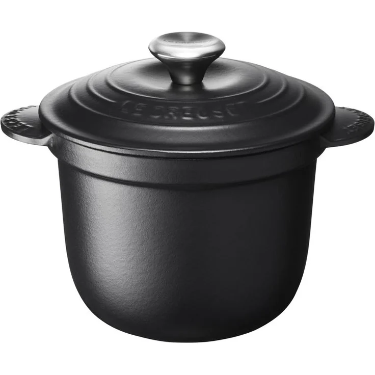 Le Creuset Cocotte Every, Gusseisen, 18 cm, 2 l, schwarz matt – Bild 1