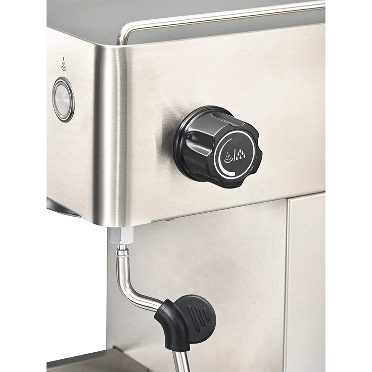 Solis Barista Gran Gusto Espressomaschine, Programmierbare Tassengröße, Dampf- und Heißwasserfunktion, 58 mm Profi-Siebhalter, 15 bar, 1,7 l Wassertank, Edelstahl, (Typ 1014) – Bild 3