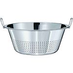 RÖSLE Gemüseseiher Ø 40 cm, Edelstahl 18-10, 2 Haltegriffe, spülmaschinengeeignet