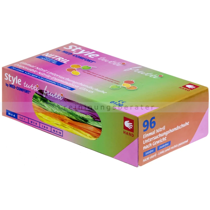 Ampri Nitrilhandschuhe STYLE TUTTIFRUTTI M farbmix