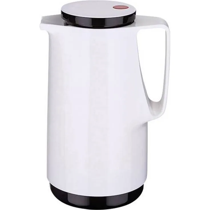 ROTPUNKT Isolierkanne 760 MAXIMA 1,0 l | Zweifunktions-Drehverschluss | BPA Frei- gesundes Trinken | Made in Germany | snow