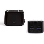 LIVOO 4-Scheiben-Toaster Toastgerät Toastautomat DOD167N schwarz