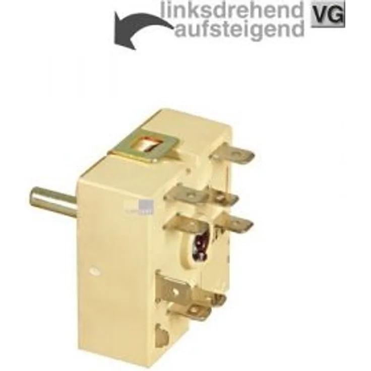 Europart Kochplattenschalter EGO 50.57020.010 linksdrehend aufsteigend für Kochfeld Herd