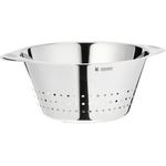 WMF Gourmet Sieb Edelstahl 24 cm, Seiher mit großen Löchern, Nudelsieb, Küchensieb, Cromargan Edelstahl, spülmaschinengeeignet