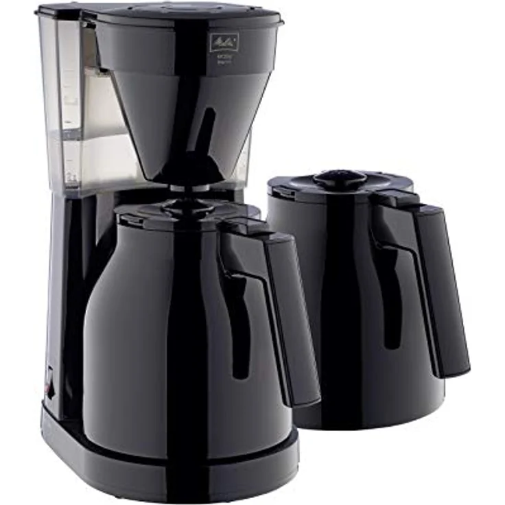 Melitta 1023-06 Easy Therm II + 2 Kannen Filterkaffeemaschine, 1050, Kunststoff, schwarz – Bild 1