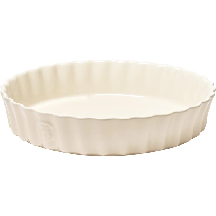 Emile Henry Kuchenform, Keramik, Lehmfarben, 28 x 28 x 5,5 cm