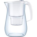 AQUAPHOR Onyx weiß inkl. 1 MAXFOR+ Filterkartusche-Premium-Wasserfilter in Glasoptik zur Reduzierung von Kalk, Chlor & Schwermetallen, Kunststoff, Volumen 4,2 l