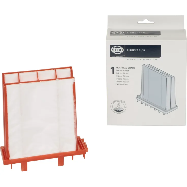 Sebo 6191ER Hospital-Grade Filter für airbelt K-C