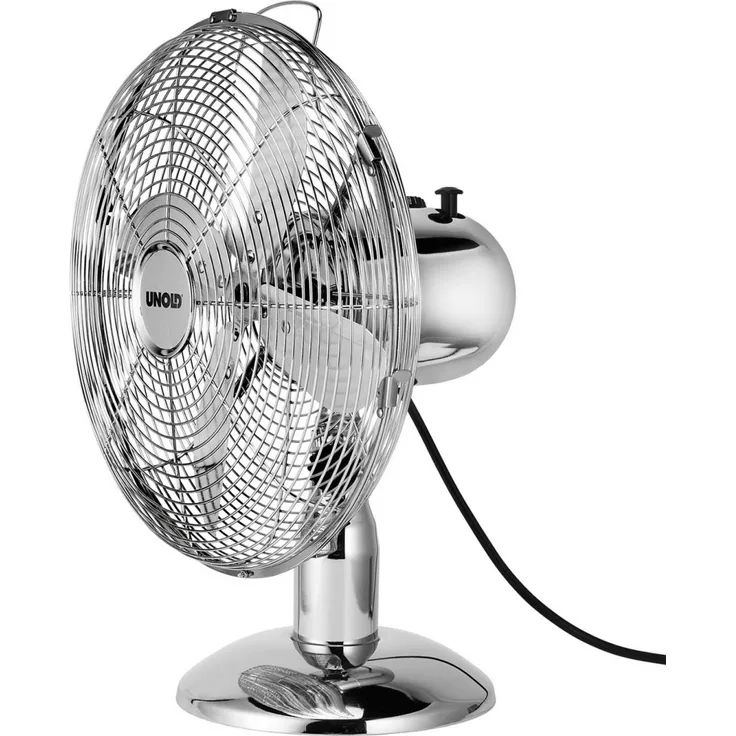 Unold 86830 Tischventilator in Chrome, 35 W, chromfarbend
