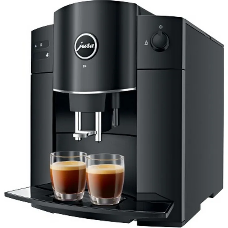 Jura D4 15221 Kaffeevollautomat mit integriertem Mahlwerk, App-Steuerung, 1450 Watt, schwarz