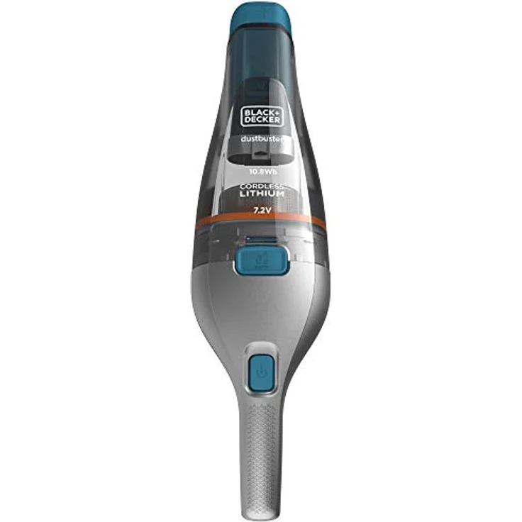 Black + Decker Akku-Handstaubsauger Dustbuster (beutellos – 7,2V Kabelloser + beutelloser Staubsauger mit Fugendüse, Polsterbürste und Ladestation mit Wandhalterung) NVC215WA – Bild 2