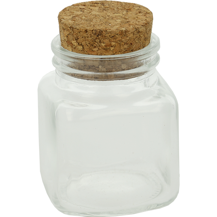 Metaltex 252892000 Vorratsglas mit Korkdeckel 100 ml, Gewürzglas