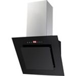 Amica Quadro KH 17382-1 E, Motorhaube, Kamin abgewinkelt, Breite: 60 cm, Tiefe: 39,4 cm, Absaugung und Rückführung (mit zusätzlichem Rückführungsset), Black Stainless Steel