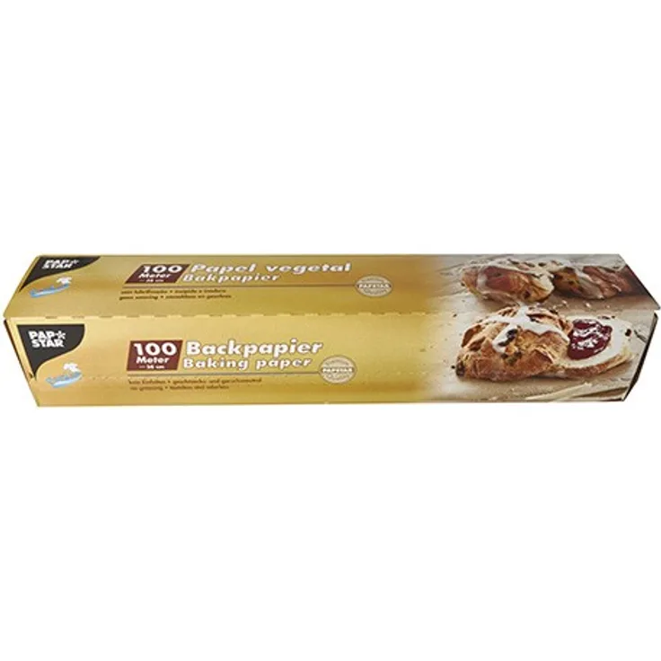 Backpapier 100 m x 38 cm braun in Faltschachtel