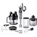 Bosch MaxoMixx Stabmixer Set MS8CM61X1, 12 Stufen, Turbostufe, Würfelschneider, 1000 Watt, Edelstahl