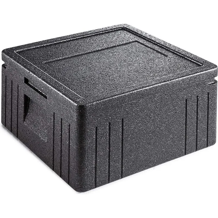 thermohauser EPP-Thermobox Pizza Eco Line schwarz, mit Deckel, 21,5 L
