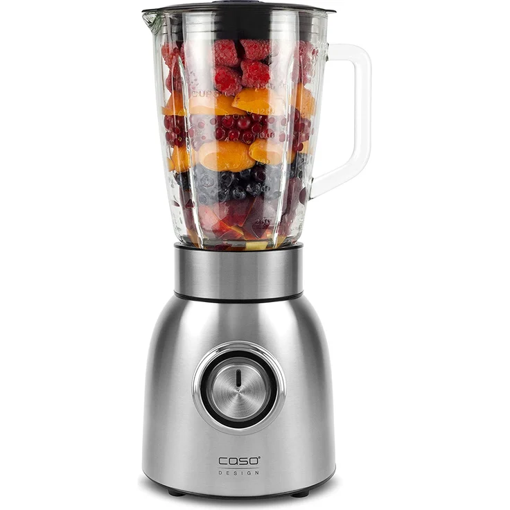 Caso B800 - Design Standmixer für leckere und frische Smoothies, Gehäuse aus langlebigem Edelstahl, 1000 W, Silber, Silber, Schwarz, 3616 – Bild 2