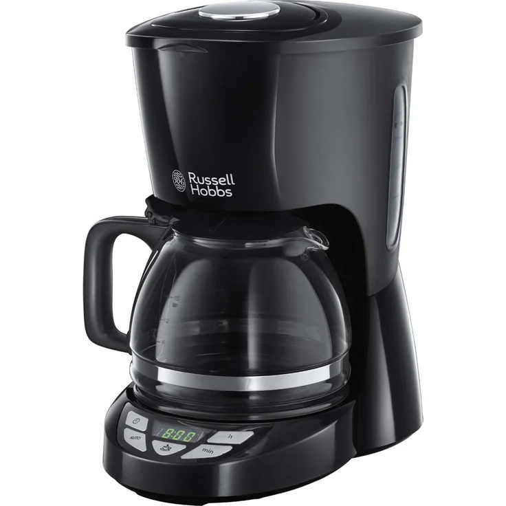 Russell Hobbs Digitale Kaffeemaschine Textures+, programmierbarer Timer, bis 10 Tassen, 1,25l Glaskanne, Warmhalteplatte, Abschaltautomatik, Tropf-Stopp, 975W, Filterkaffeemaschine 22620-56 – Bild 1