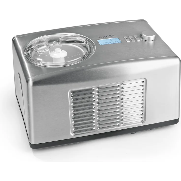 MAXXMEE Kompressor-Eismaschine, 150W, 1,5L, LCD-Display, Edelstahl
