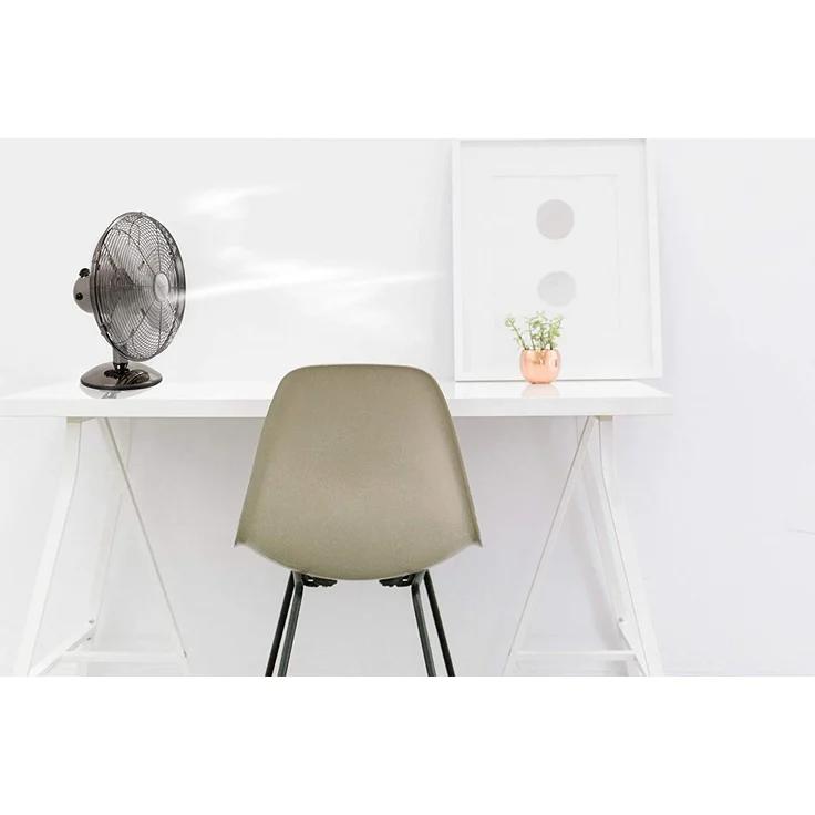 Suntec CoolBreeze 3000 TVM Tischventilator, 30 cm, 35 Watt | Tisch Ventilator 3 Stufen, Tragbar | Fan Windmaschine Metall Chrom | für Schreibtisch, Schlafzimmer, Büro, Wohnung, Balkon| von SUNTEC – Bild 4