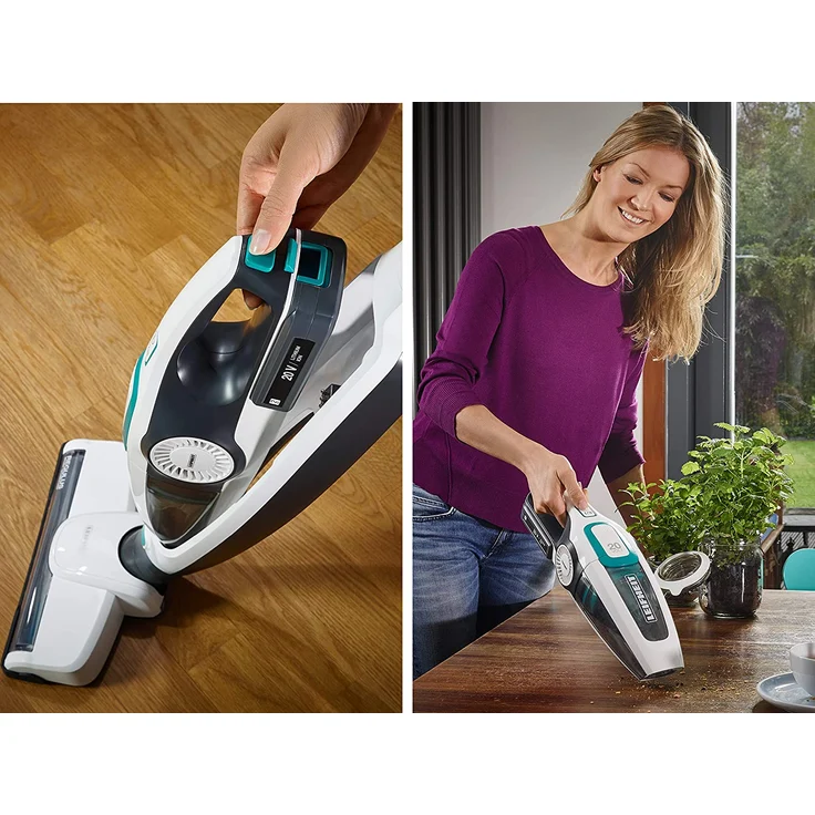 Leifheit Regulus PowerVac Akku Handstaubsauger 2in1, 40 min Akkubetrieb, Zyklon-Technologie, Akkuwechsel-Option, abklappbarer Griff – Bild 8