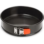 Le Creuset Antihaft Springform, Rund, Ø 24 cm, PFOA-frei, Sauerteigbeständig, Aus Karbonstahl gefertigt, Anthrazit-Orange