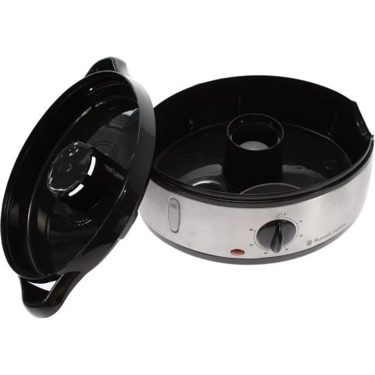 Russell Hobbs Dampfgarer 9,0l 60 Minuten Timer + Abschaltautomatik, 3 spülmaschinengeeignete Dampfgarbehälter + Reisschale + 6 Eierhalter, BPA-frei, Dampfkocher CookHome 19270-56 – Bild 2