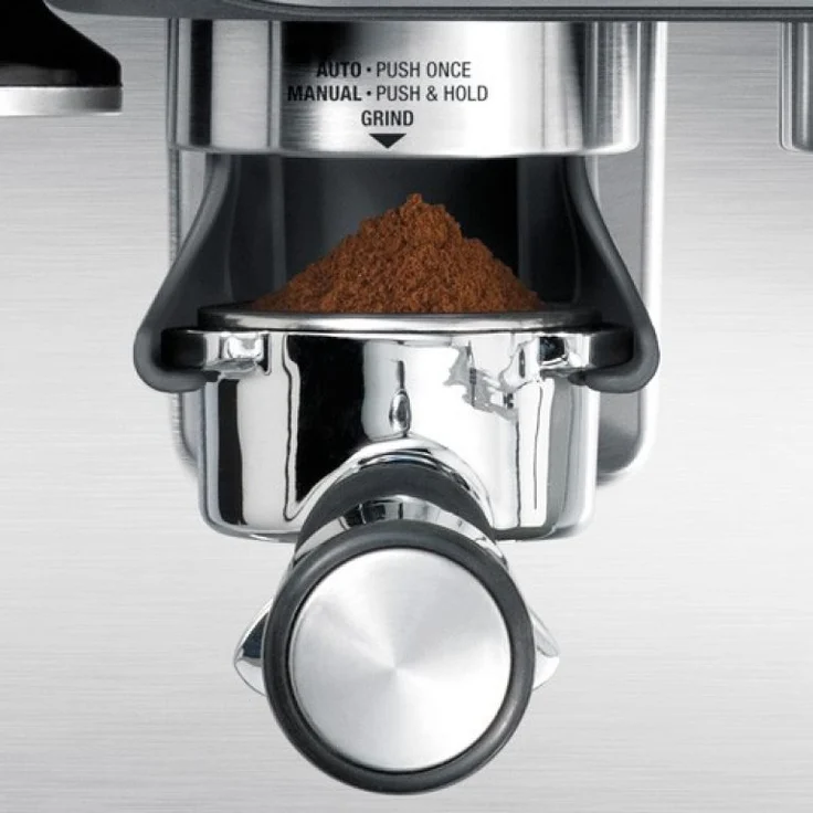 Sage SES875 the Barista Express mit integriertem Mahlwerk, Siebträger mit Manometer-Anzeige, 15 Bar, Gebürsteter Edelstahl – Bild 5