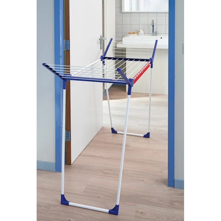 Leifheit Standtrockner Pegasus 180 Solid MAXX mit extra langen Trockenstäben, extra hoher Flügelwäschetrockner, transportabler Wäscheständer, energiesparend – Bild 18