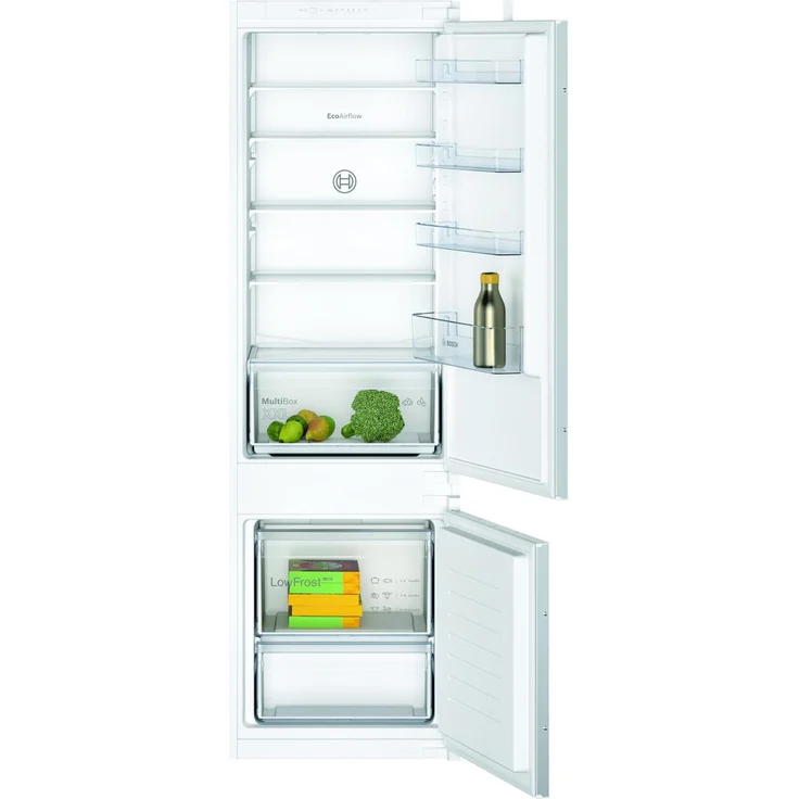 Bosch KIV87NSF0 Kühl-Gefrierkombination, Einbau, weiß, LED, Schnellkühlen und -gefrieren, Breite 51.1 cm – Bild 1