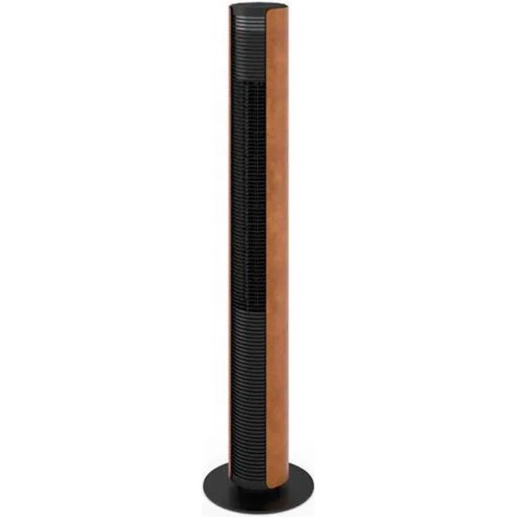 Stadler Form Peter Letherette Turmventilator 60 Watt, Schwarz, Holz