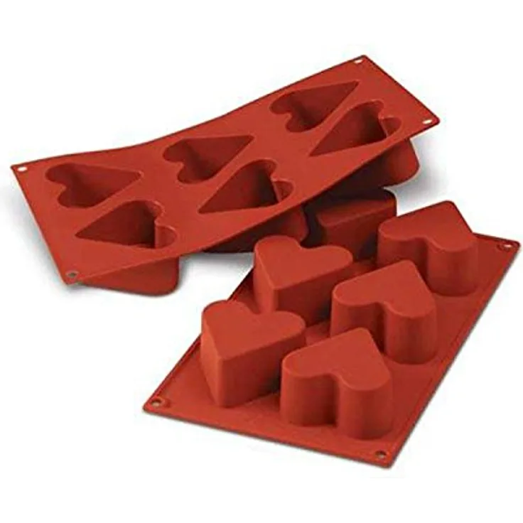 Silikomart 20.036.00.0060 SF 036 HEART - SILICONE MOULD ø65 H 40 MM