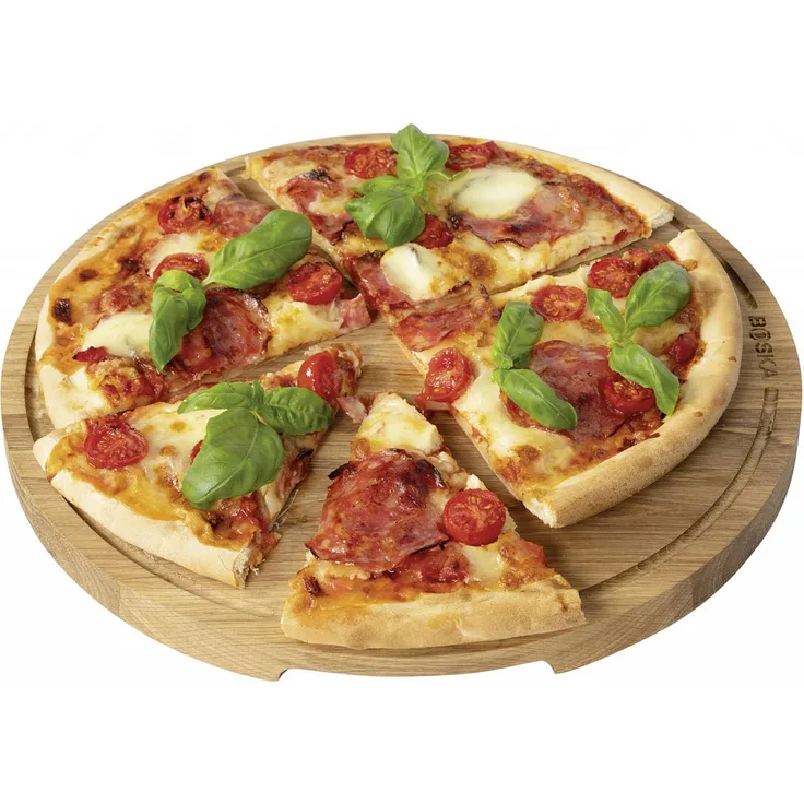 Boska Pizzabrett L rund Durchmesser 34 cm Eichenholz