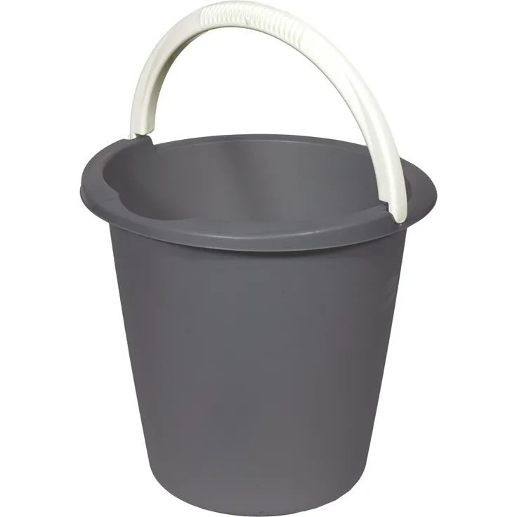 CURVER Eimer 10 L in anthrazit, Plastik, 29.3 x 29.3 x 28 cm
