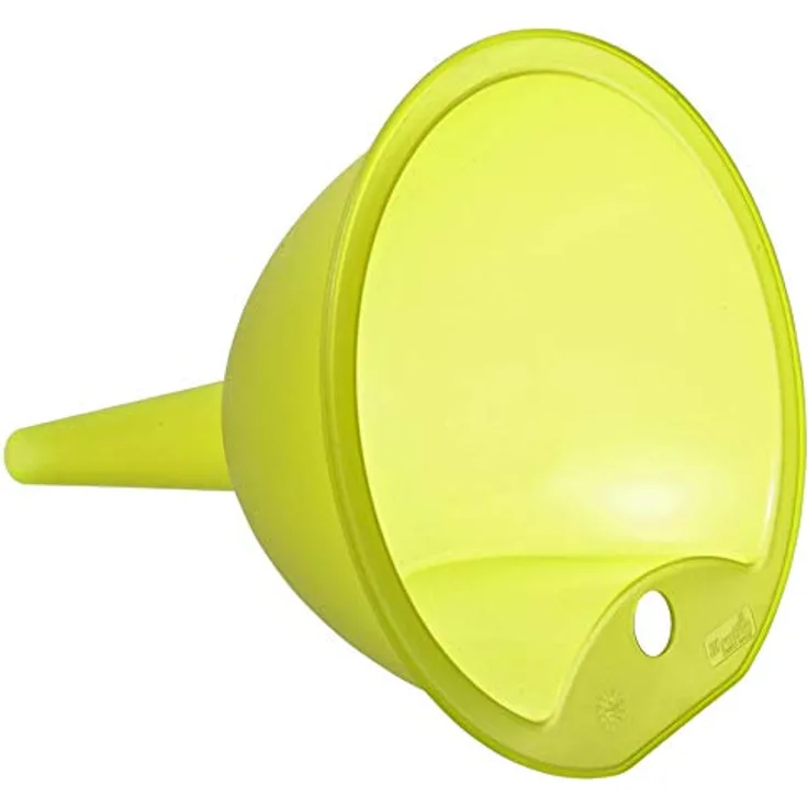 Rotho Vulcano Trichter, Kunststoff (BPA-frei), Grün, (13,5 x 13,5 x 15,5 cm)