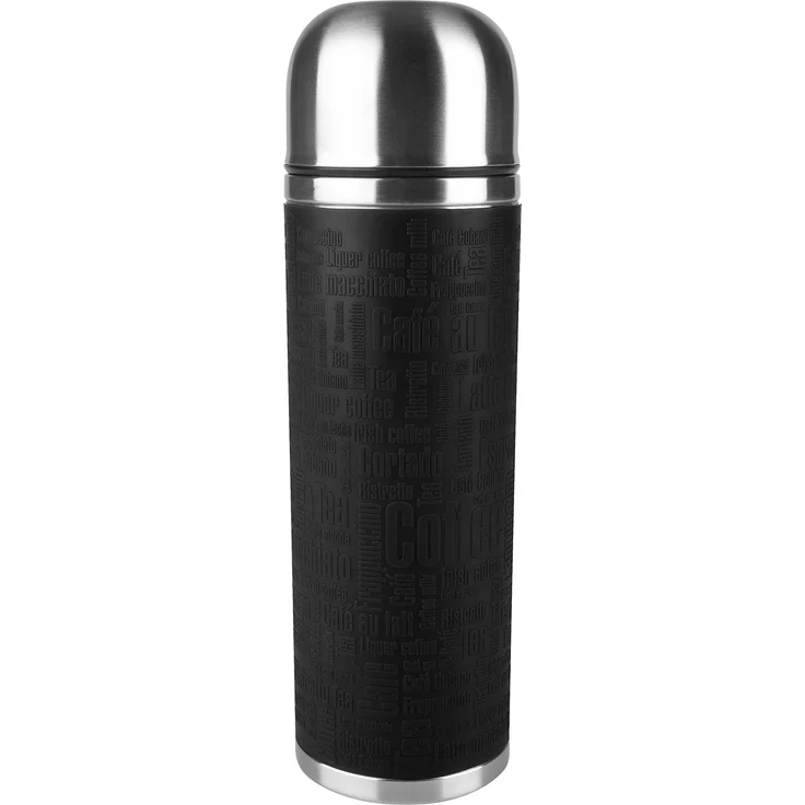 Tefal Senator Thermoskanne, Edelstahl, Edelstahl, Schwarz, 1 l – Bild 1