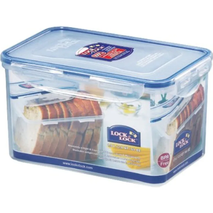 GEO-VERSAND Geocaching Dose Wasserdicht Eckig, klar, 1,9L, HPL818