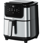 AEG AF6-1-4ST Gourmet 6 Heißluftfritteuse, ohne Öl, 1500 Watt, 3,5 Liter Fassungsvermögen, Edelstahl, Touch-LED-Display