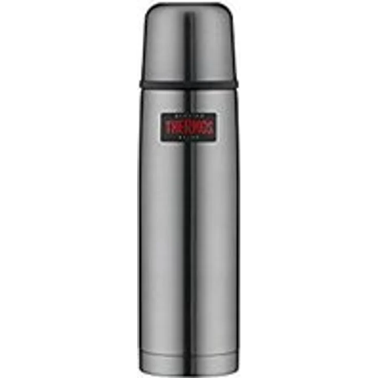 THERMOS 4019.218.075 Thermosflasche Light & Compact, Edelstahl Cool Grey 0,75 l, Spülmaschinenfest, 18 Stunen heiß, 24 Stunden kalt – Bild 1