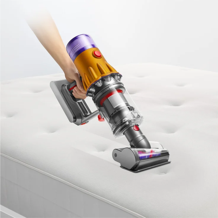 Dyson V12 Slim Absolute Handstaubsauger, 60 min Akkubetrieb, Akkuwechsel-Option, gelb-nickel, 398006-01 – Bild 4
