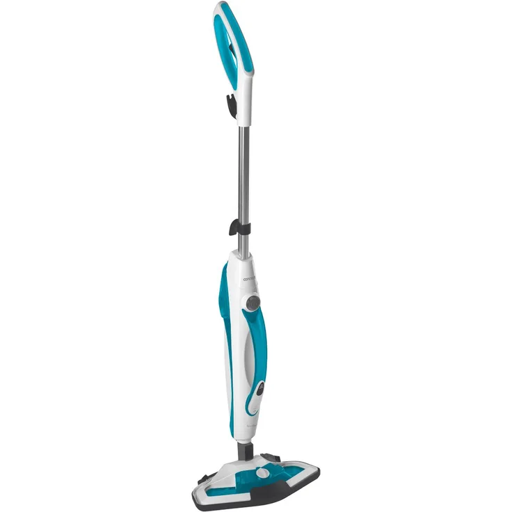 CONPT Hausgeräte CP2000 Dampfmopp und Dampfreiniger 2in1 Perfect Clean, Dampfmopp und Handdampfreiniger, Zubehör, Weiß + Türkis,