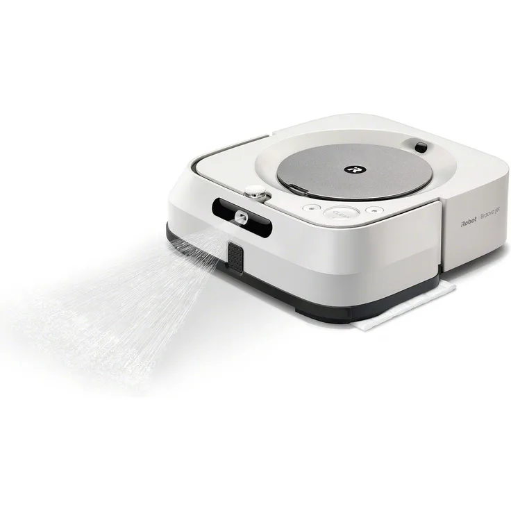 iRobot Braava m6 (m6134) Wischroboter mit WLAN, Präzisions-Sprühstrahl und erweiterter Navigation, Zeitplanreinigung, lernt und passt sich Ihrem Zuhause an, Nass- und Trockenwischen, App-Steuerung